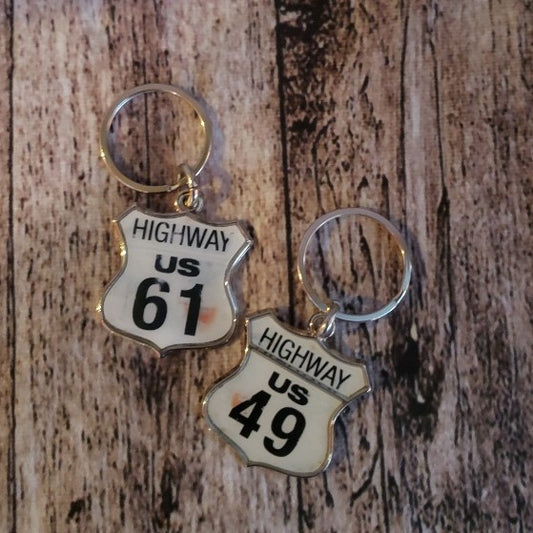 Blues Highway Keychain