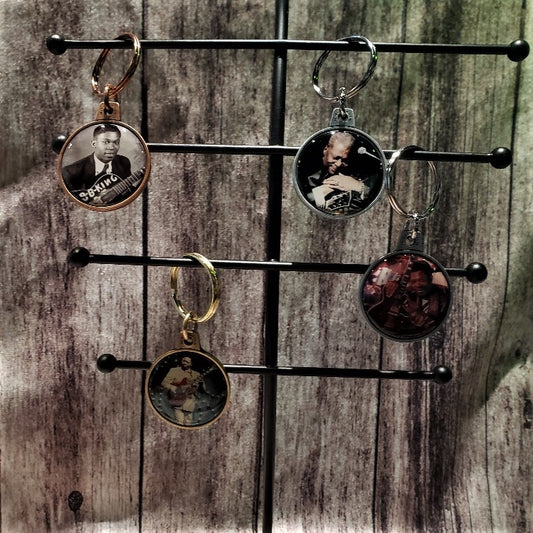 B.B. King Through the Years Keychains