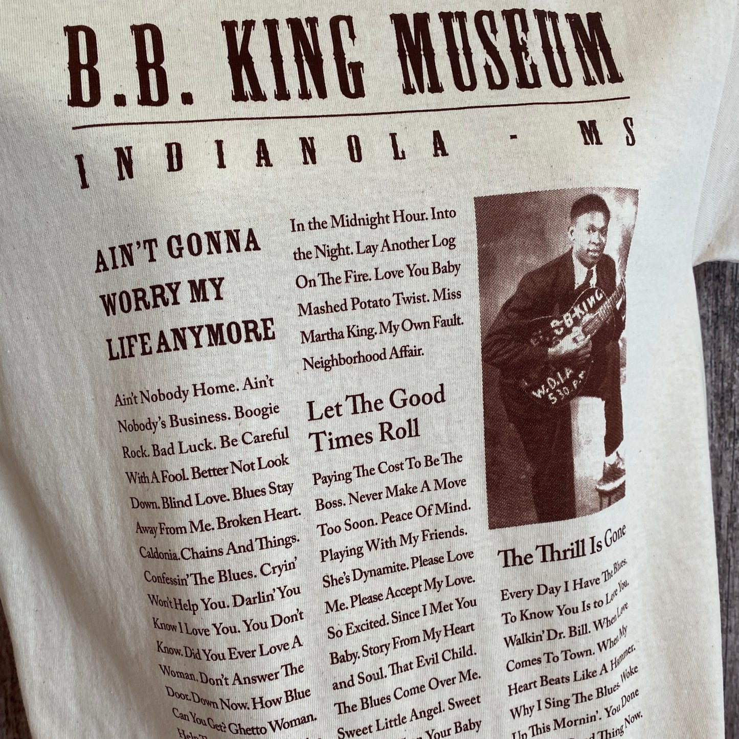 B.B. King Newsprint Tee