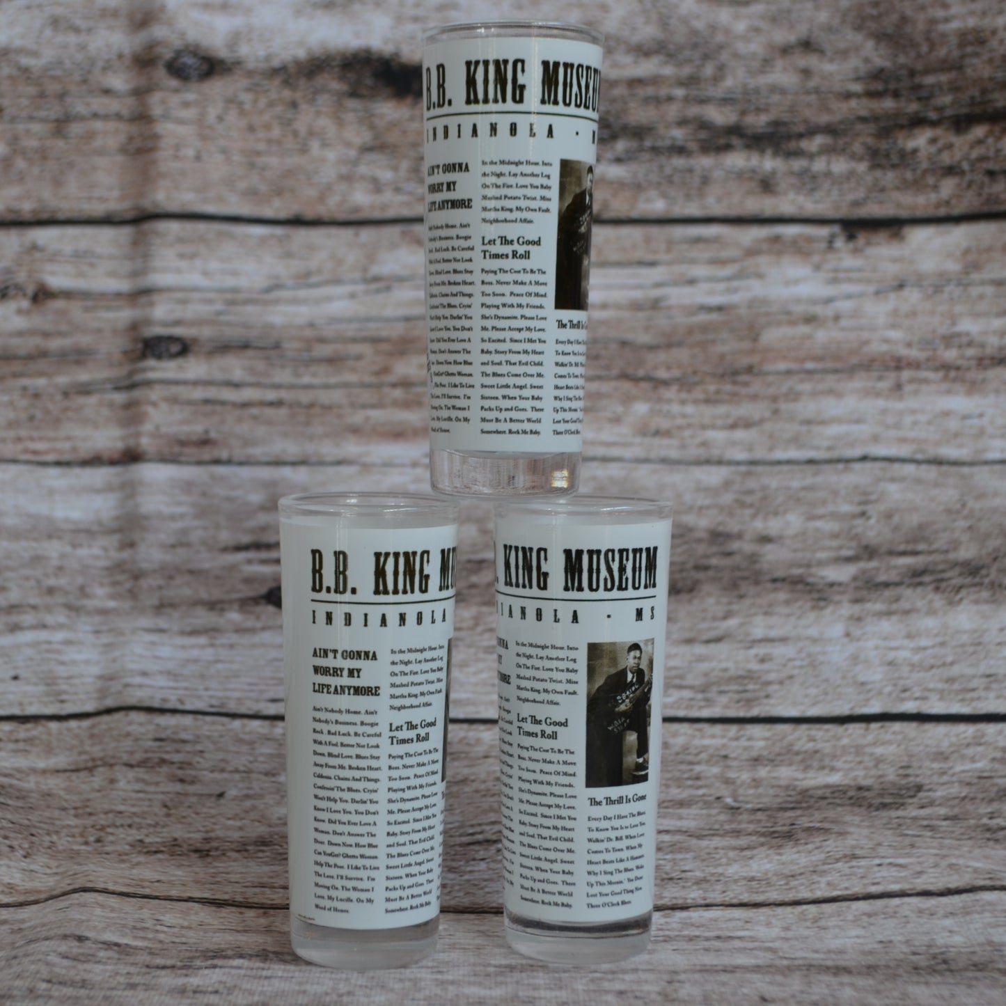 Newsprint Shot Glass