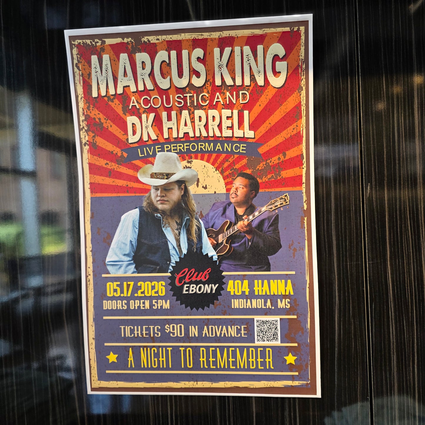 Marcus King at Club Ebony Poster
